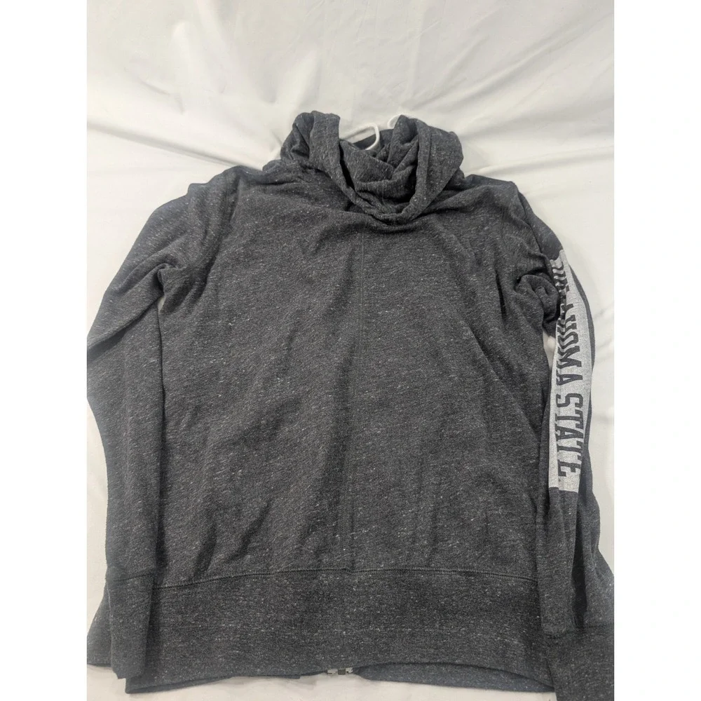 Oklahoma State Cowboys Hoodie Women  Gray Nike Full Zip NCAA Long Sleeve Large‎